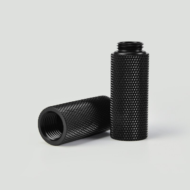 Syscooling water cooling copper extension fitting for PC hard tube liquid cooling system G1/4 thread black color