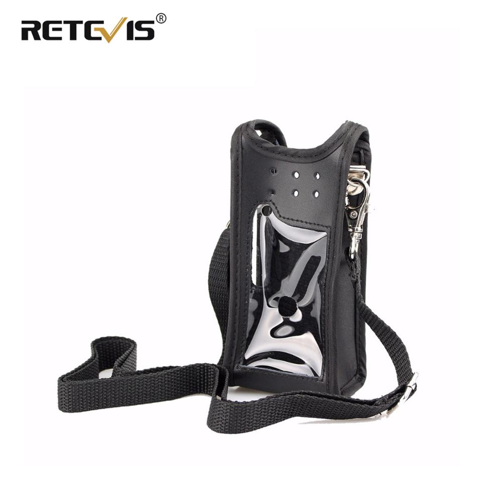 Walkie talkie Holster RT82 Geval Lederen Draagtas Houder Voor TYT MD Retevis RT82 vhf uhf dual band DMR radio accessoires