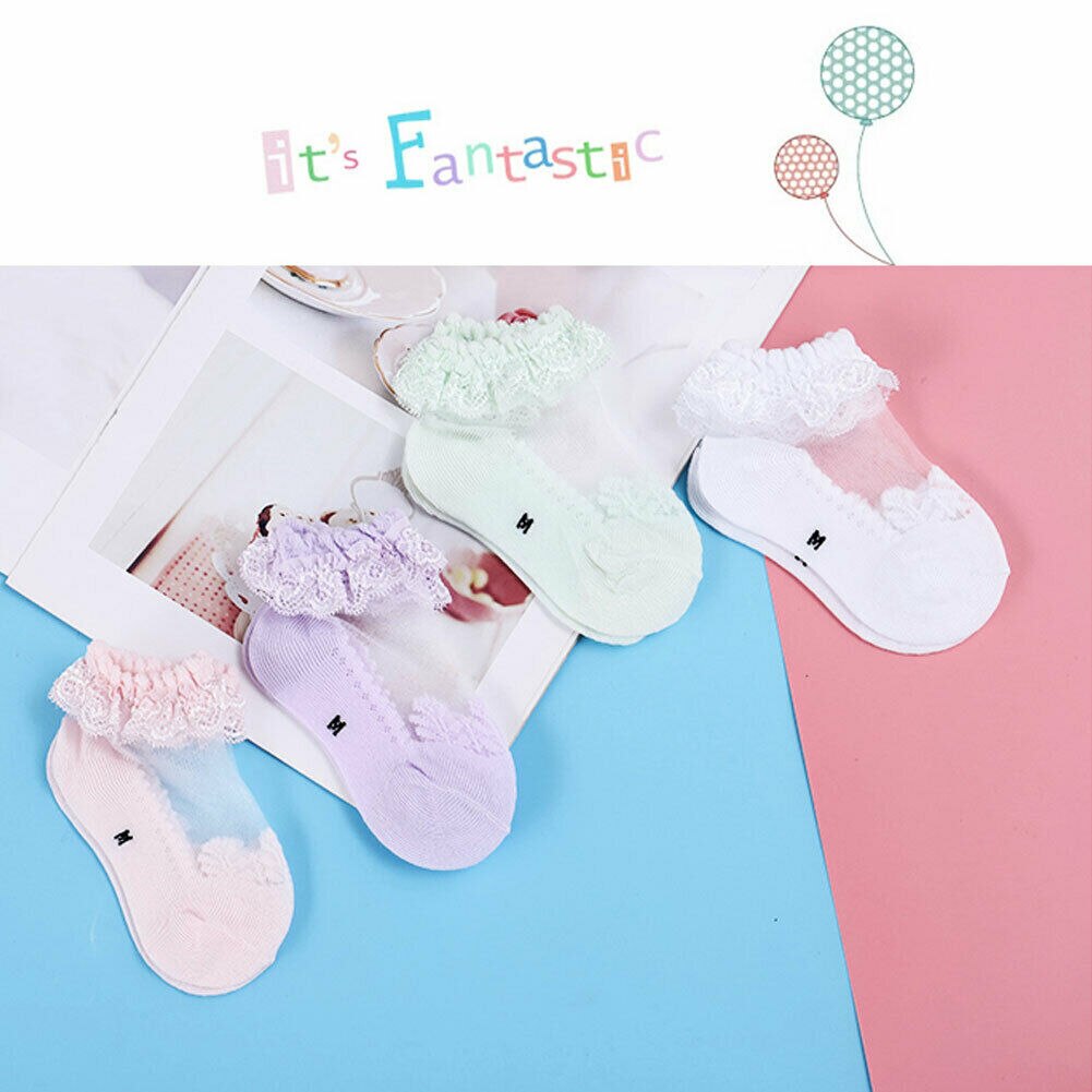 Blonde piger baby prinsesse børn ankelstrømper frilly spædbarn pige småbørn pink hvid blonde blomster korte sokker