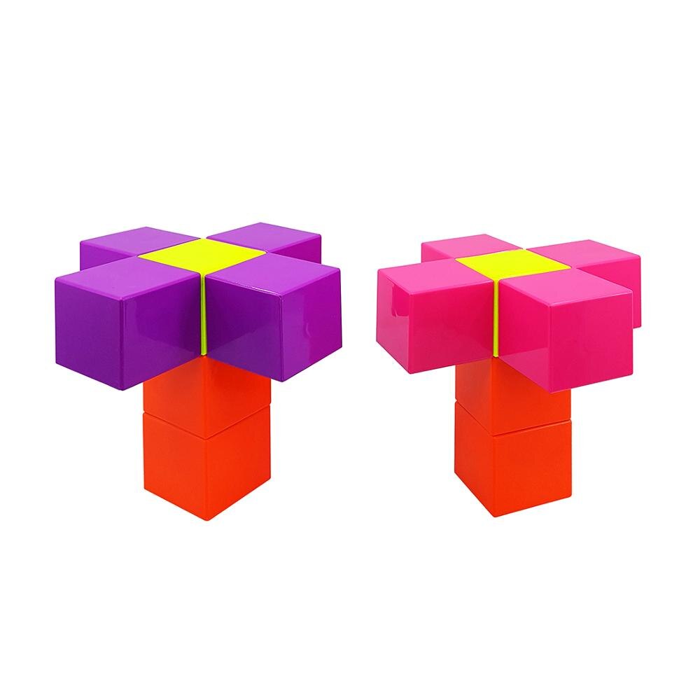 KUPSS-bloques magnéticos de neón, 16 cubos, necubos