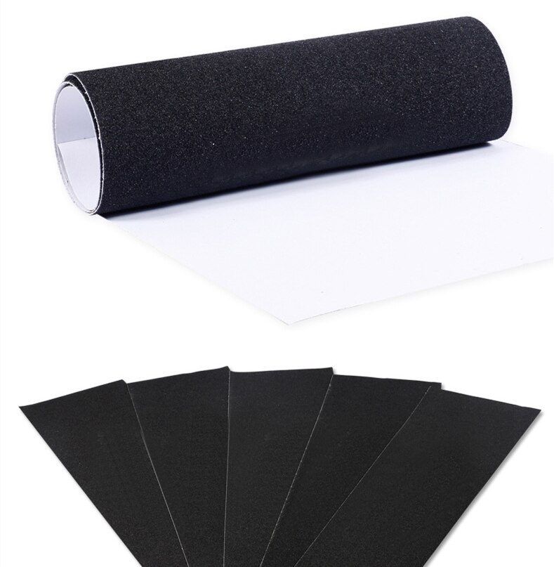 Bande antidérapante en papier de verre noir, 82x21cm, pour Skateboard , accessoires de Skateboard