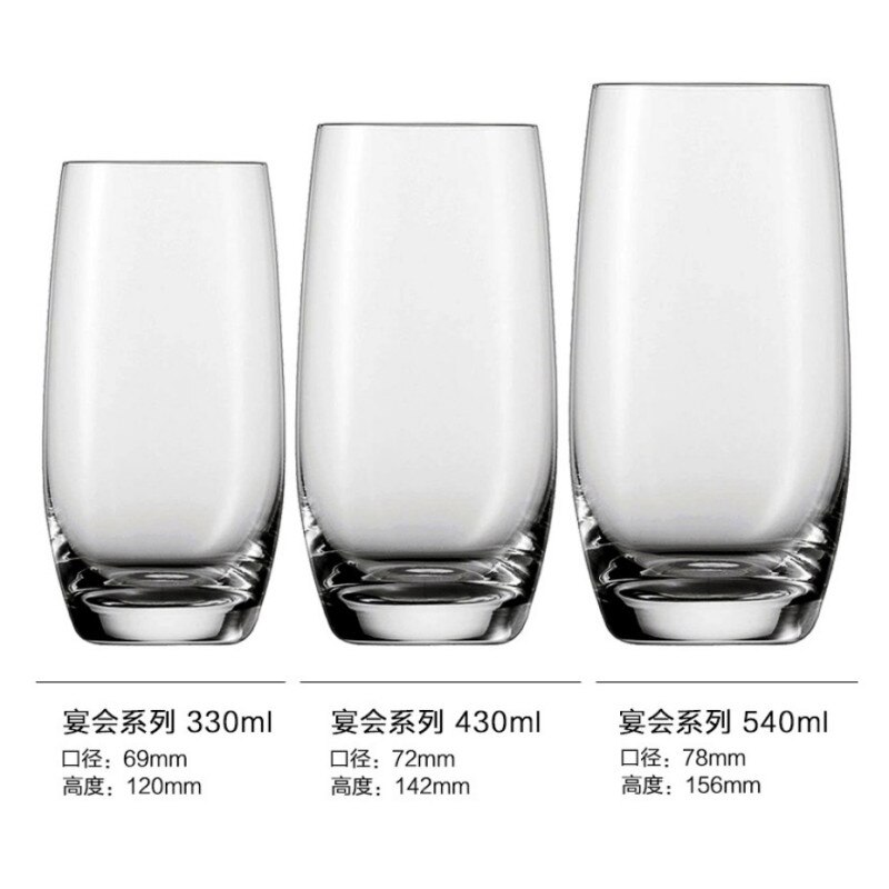 Verre bar Wijn Glas Kristallen beker accessoires bier Sap cocktail whisky shot vinho champagne tazas melk cups vasos de vidrio: B 330ml