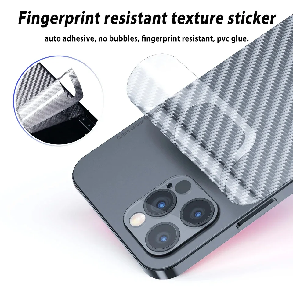 5Pcs Carbon Fiber Film For Samsung Galaxy A55 5G A35 A15 A25 A24 A54 A14 A34 A53 A73 A33 A13 A23 Back Sreen Protector