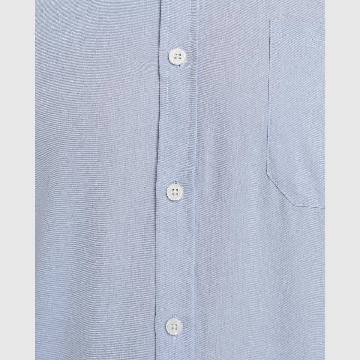 Unit - Camisa para hombre de diario básica color azul lisa. Camisa manga larga de sport
