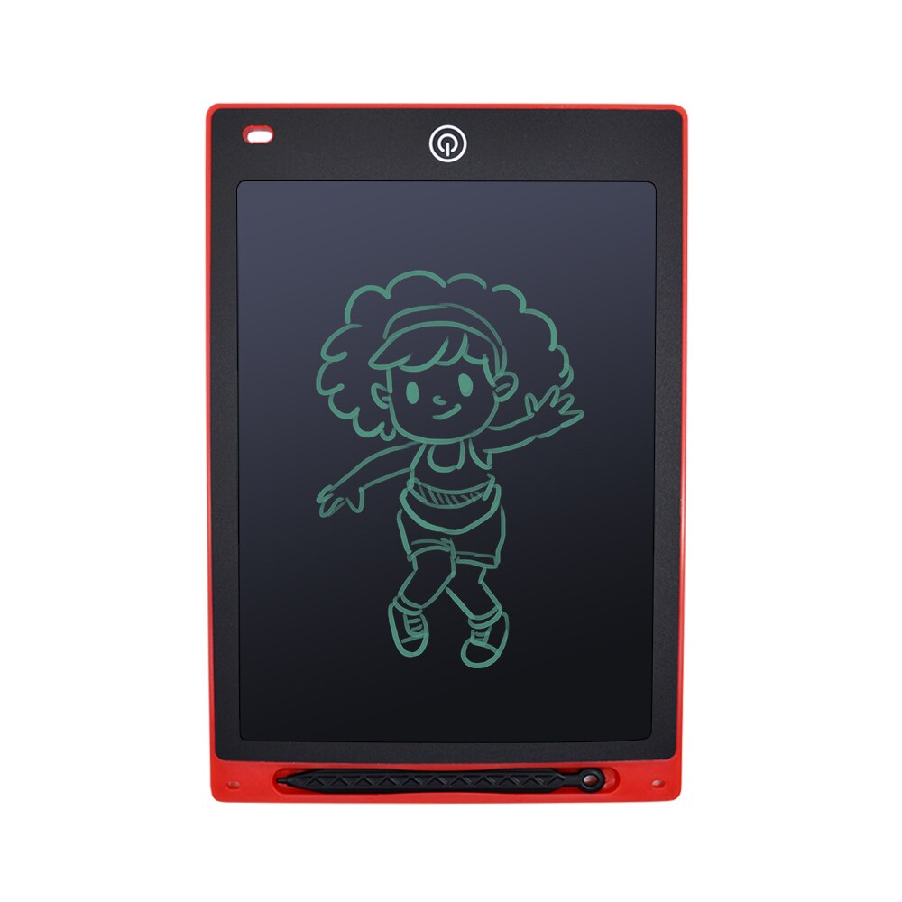 CHIAPL LCD Writing Tablet 12 Inch Electronic Digital Electronic Graphics Drawing Board Doodle Pad with Stylus Pen for kids: Red