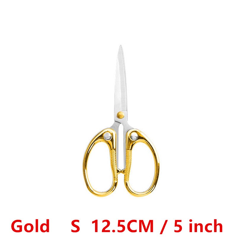 1 Pcs Professionele Naaien Schaar Snijdt Recht En Stof Kleding Kleermaker Schaar Huishoudelijke Briefpapier Kantoor Schaar Tool: 004     Gold