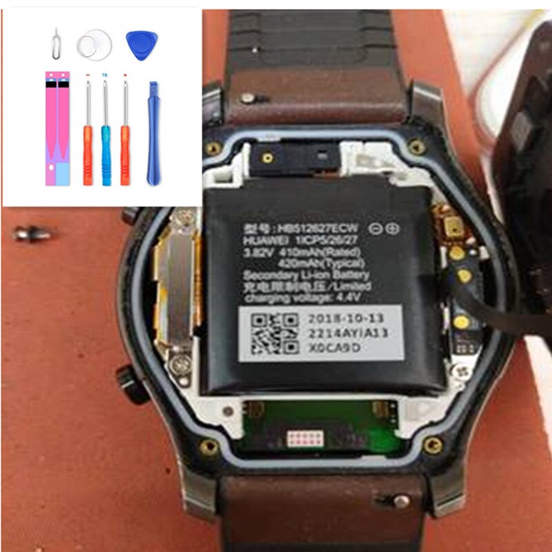 Batterie haute capacité HB512627ECW HB442528EBC pour montre HUAWEI 2 1 watch1 LEO-B09 Watch2 Pro 4G EO-DLXXU + outils gratuits: for HUAWEI Watch 2