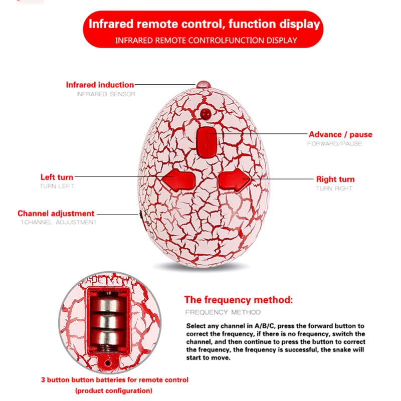Rc oplaadbare afstandsbediening ratelslang slang grappige ondeugende truc angstaanjagende ondeugende grappige nieuwigheid speelgoed
