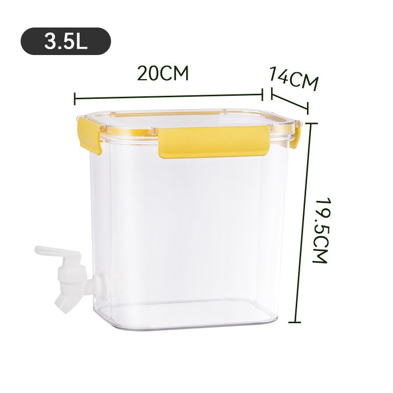 Koud Water Kruik Met Tap Water Drank Dispenser Fruit Theepot Tank Koelkast Plastic Waterkoker Pot Koud Water Kruik Voor Limonade: A5