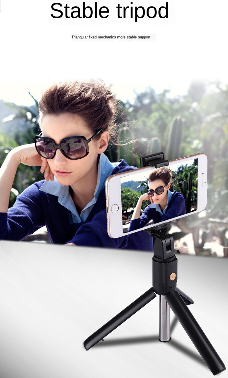 K07s handgriff-stabilisator-stativ 3 in 1 selfie-stick-griff fernbedienungshalter selfie-ständer für iphone/android/huawei mini-stativ