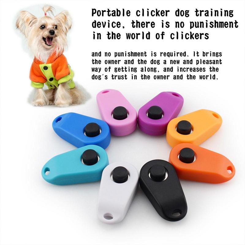 Hondentraining Clicker Huisdier Kat Plastic Sound Clicker honden Click Trainer Hulpmiddelen Draagbare geluidsgids Hondentrainingsbenodigdheden
