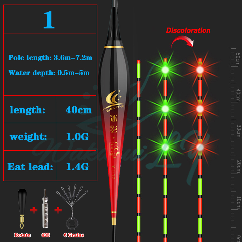 Nano Smart Led Fishing Float Highly Sensitive Remind Buoy Gravity Sensor Glowing Electric Night Fishing Strobe Turn Red: WHITE