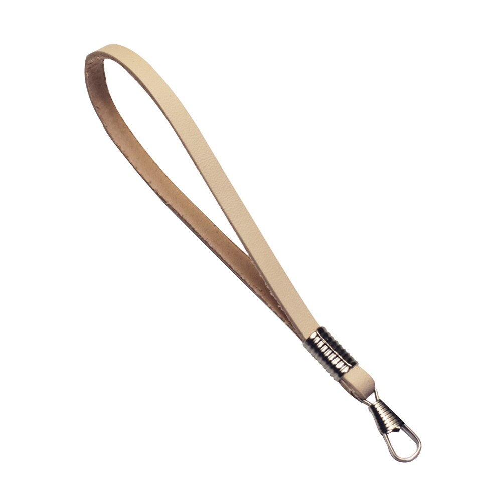 1Pcs Women Replacement Wrist Bag Strap Purse Bag Leather Handle Clutch Bag Strap Short Bag Accessories Black Men: Beige