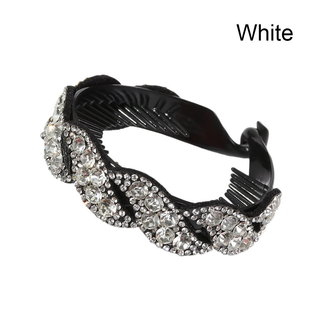 Soporte de para hacer moños, horquilla con diamantes de imitación, pinza para el pelo, banda para el pelo fuerte, herramienta imprescindible, accesorios para el cabello: Lavanda