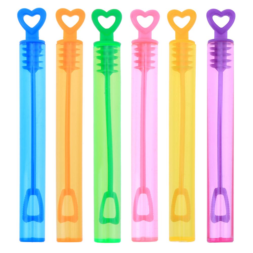 6 teile/los Herz Leere blasiert Seife Flaschen Hochzeit Geburtstag Party Dekoration freundlicher Spielzeug Blasen Hersteller freundlicher draussen blasiert: Mehrfarben