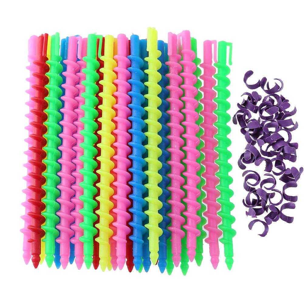 18/26/30/35Pcs Plastic Long Styling Barber Salon Tool Hairdressing Spiral Hair Perm Rod Hairdressing Curler Rollers Salon Tool: 30Pcs