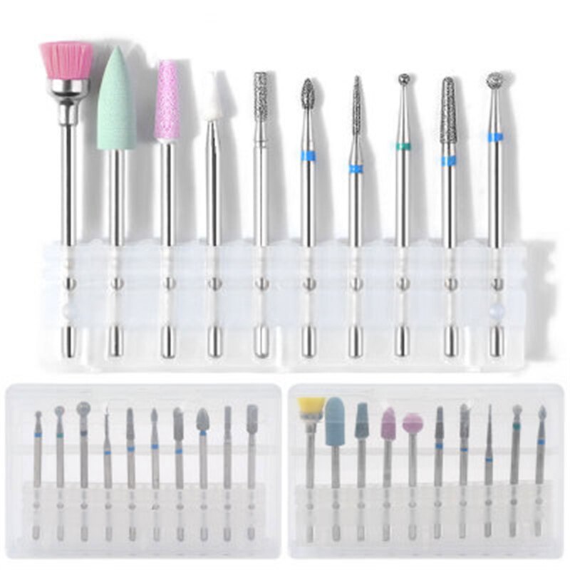 Nail Boor 1 Doos Frezen Voor Nail Art Ronde/Tip Hoofd Polijsten Professionele Nail bestanden Art Tool