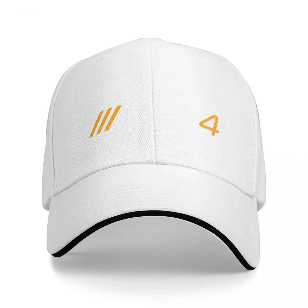 Lando norris 4 baseballcapser menn og kvinner: Hvit