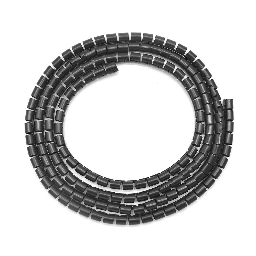 2m 8/10/28mm kabelwinder beschermers thuiskantoor computersnoer organizer tupe clip draad lijn opslagbeheer tools: Blauw