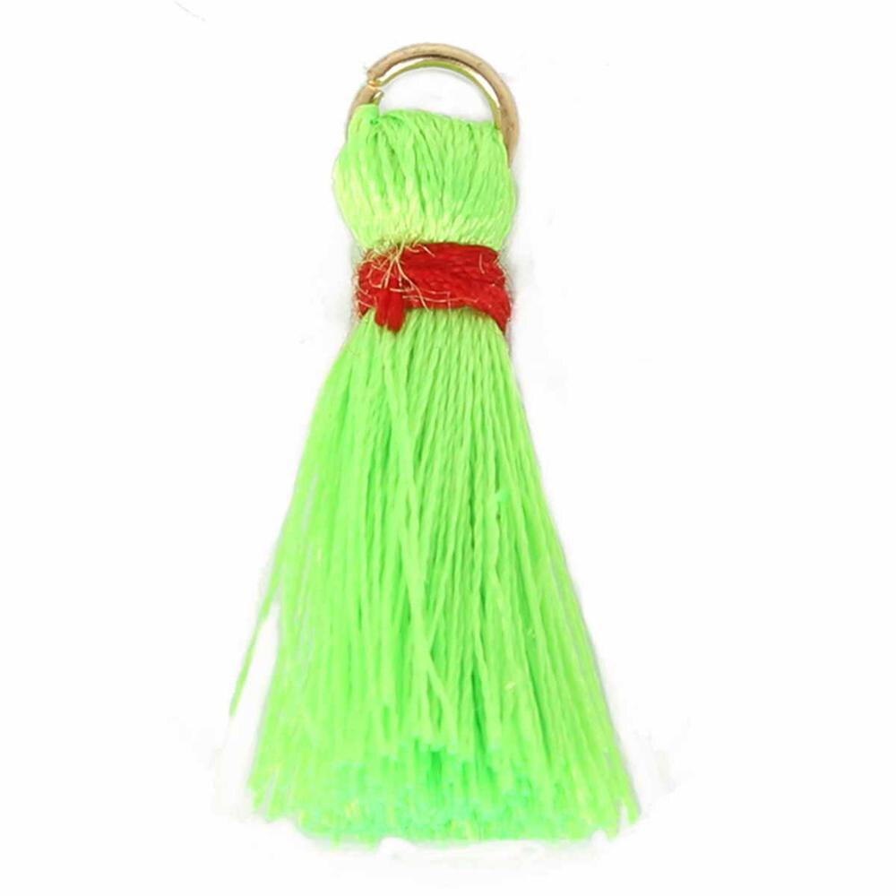 20mm 100 /zak zijden mini kwastjes bedels sieraden maken bevindingen materialen bevindingen & componenten materiaal 18 kleuren: In groen