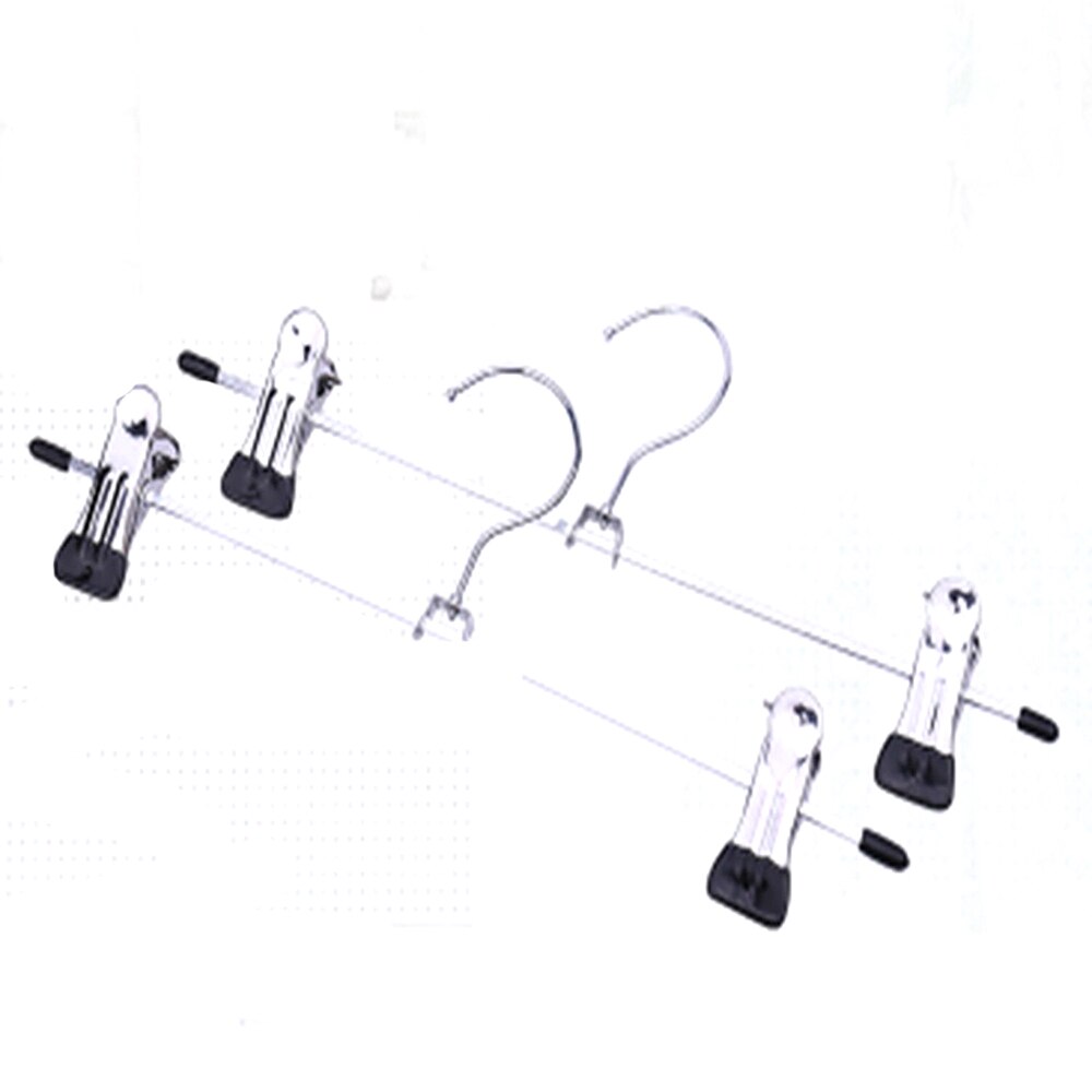 20 stk clips bøjler bukse nederdel frakke bukser bulk rustfrit stål tøj coathangers