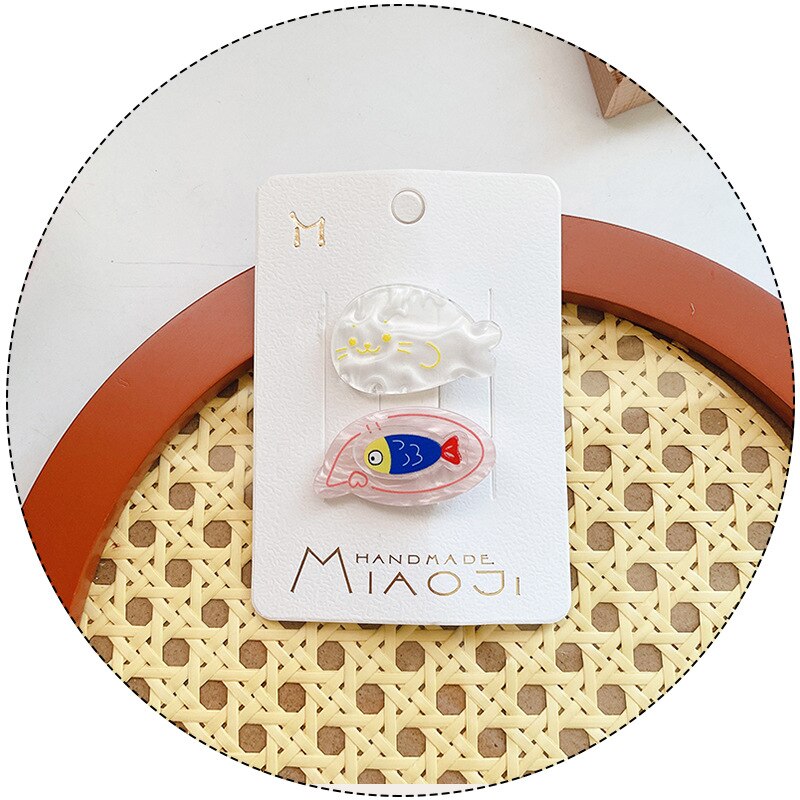 2022 nuovo 2 pz bambini forcine dolci nuvola fiore pesce forcine per ragazze clip di capelli per bambini Mini copricapo per bambini accessori per bambini