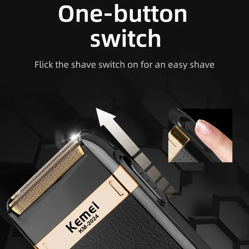 Kemei Haarschneidemaschine KM-1990 KM-2024 für Männer Elektrorasierer Professionelle Herren Haarschneidemaschine Drahtloser Friseurtrimmer