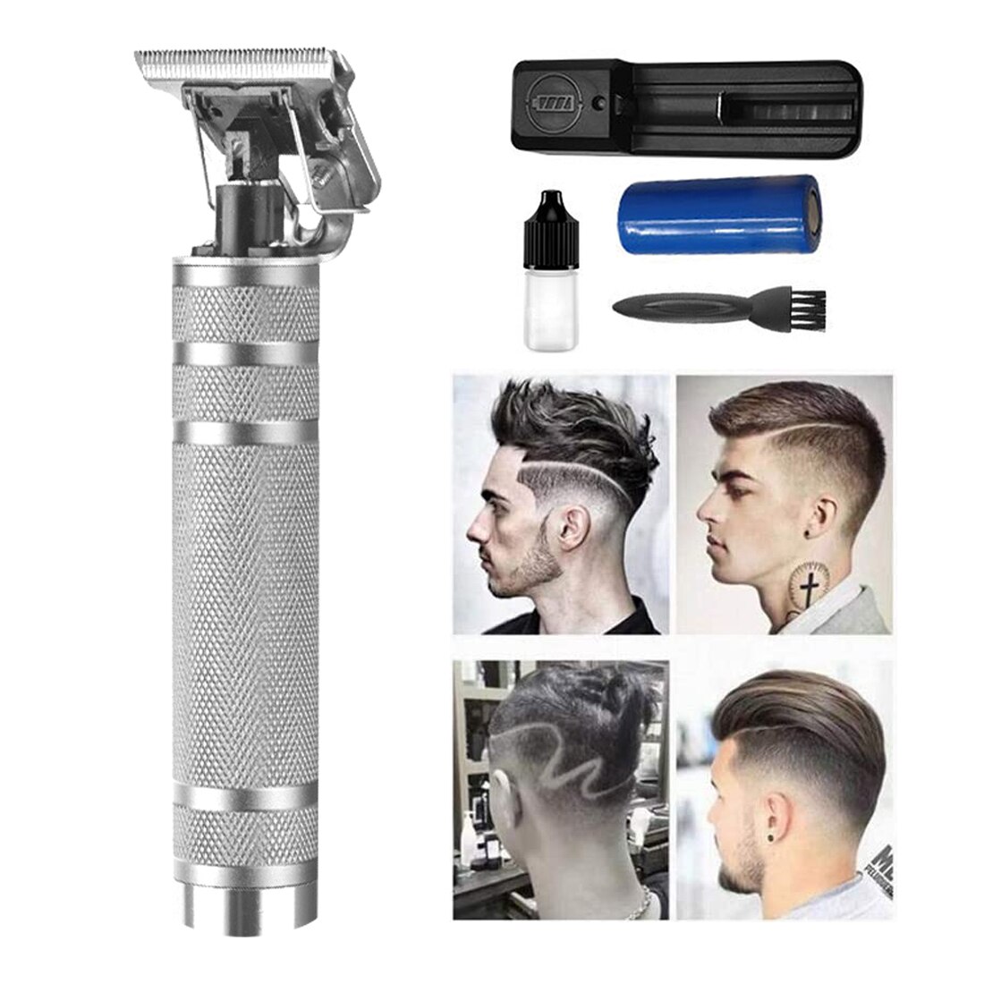 T9 Tondeuse Kapper Kapsel Oplaadbare Tondeuse Cordless Mannen Haar Snijmachine Baard Trimmer 0Mm Scheermes Scheerapparaat