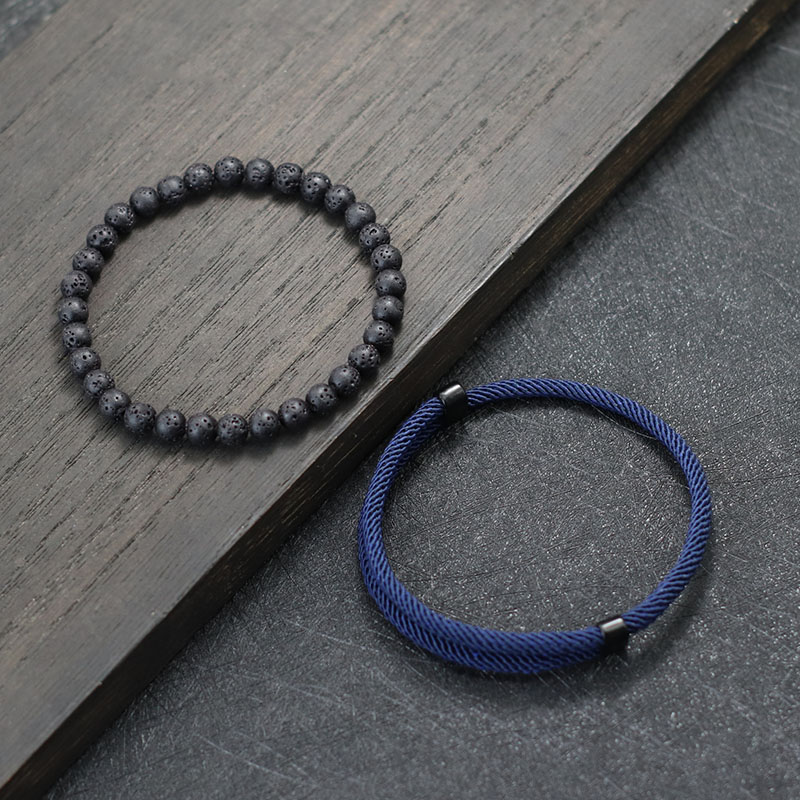 Conjunto de pulsera para Hombre a la , 2 uds., Braslet de hilo rojo de la suerte ajustable deslizante, Accesorios para Hombre, para él, brazalete Herren Joias: VERMEIL