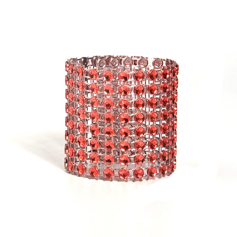 10pcs Napkin Rings Rose Gold Rhinestone Bows Napkin Holder Ring Serviette Buckles Wedding Event Decoration Crafts Party Supplies: 7