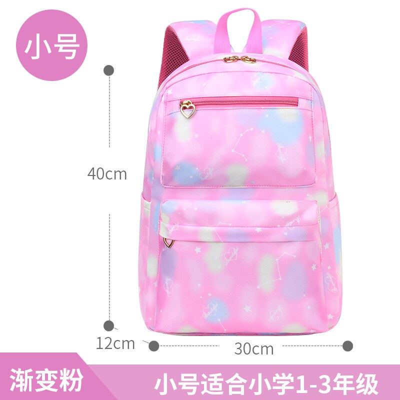 Kinderen Schooltassen Voor Meisjes Orthopedische Rugzak Kids Prinses Rugzak Schooltas Basisschool Rugzak Kids Satchel Mochila: small pink