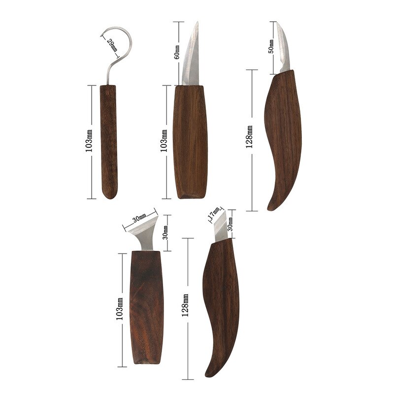 Wood Carving Tools Set Chisel Woodworking Cutter Hand Tool Kits Wood Carving Knife DIY Peeling Woodcarving 7/10/12PCS