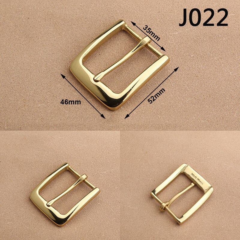 1pcs Solid Brass 35mm Belt Buckle End Bar Heel Bar Buckle Middle Center Bar Buckle Single Pin Heavy-duty for Leather Craft Strap: A3 J022
