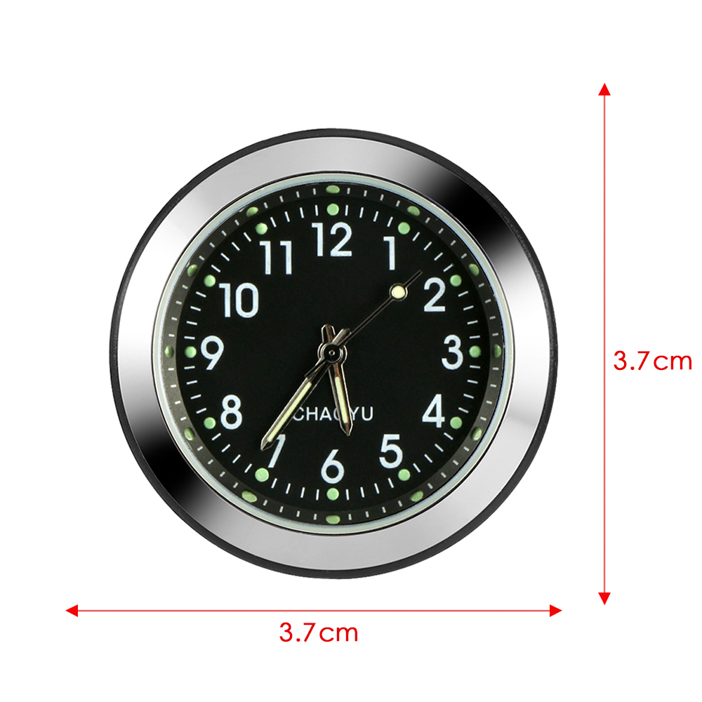 Auto Digitale Klok Creatieve Ronde Kwarts Klok Luchtuitlaat Clips Auto 'S Decor Digitale Pointer Horloge Auto Interieur Accessoires