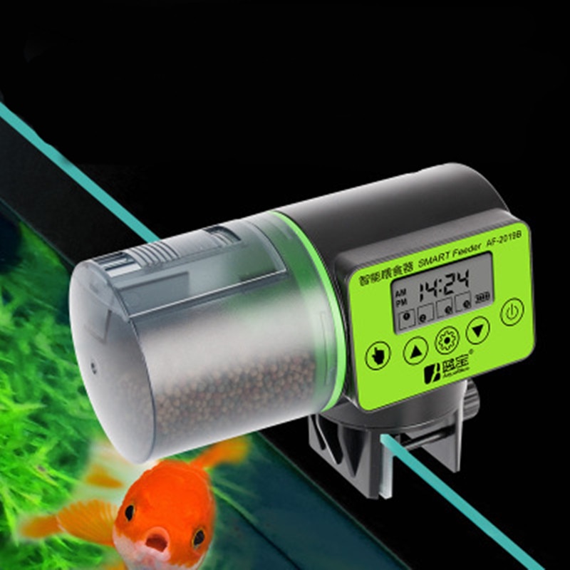 2 in 1 Handleiding en Smart Automatische Vis Feeder Aquarium Timer Feeder Digital Fish Tank Elektrische Voedsel Voeden Vis Feeder tool