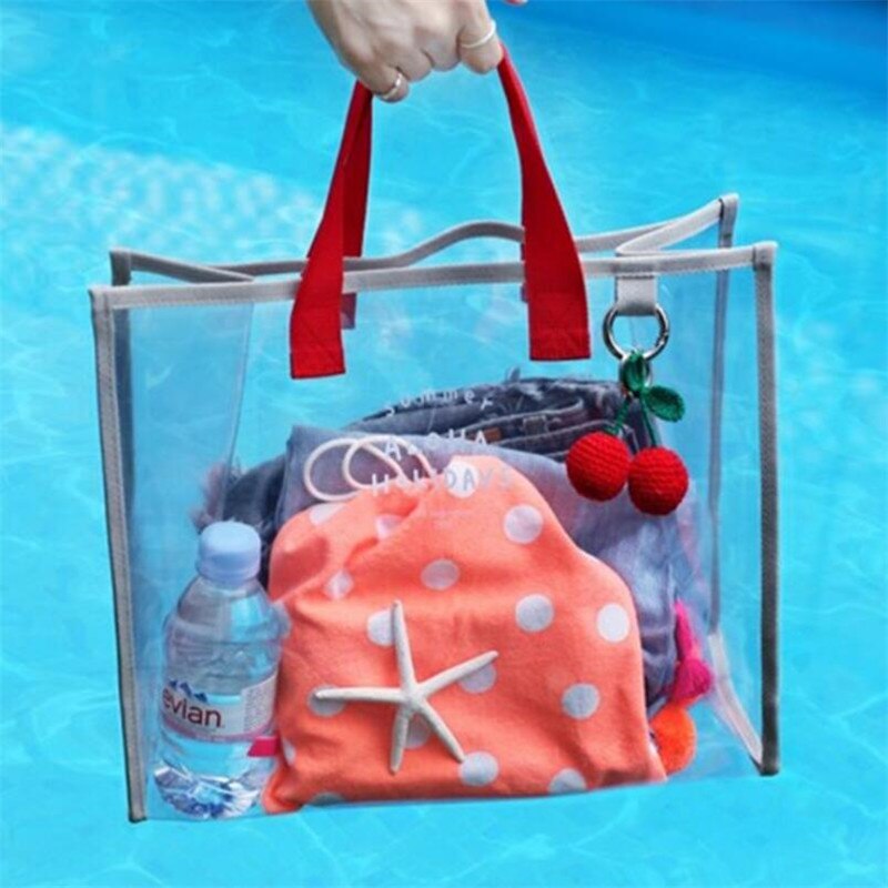 Zomer Transparante Pvc Zwemmen Tas Voor Vrouwen Mode Outdoor Reizen Grote Capaciteit Strand Handtas Sport Winkelen Schoudertassen