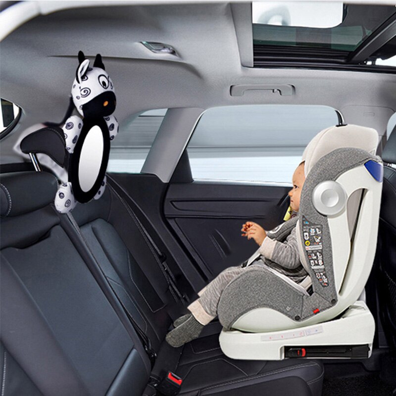 Nero bianco vista specchietto retrovisore specchietto retrovisore per auto per bambini sedile di sicurezza poggiatesta specchietto retrovisore per bambini tenere sotto controllo posteriore per bambini