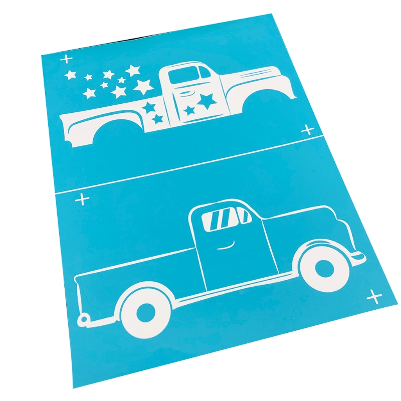 Car Self-Adhesive Silk Screen Printing Stencil Reusable Sign Stencils Painting