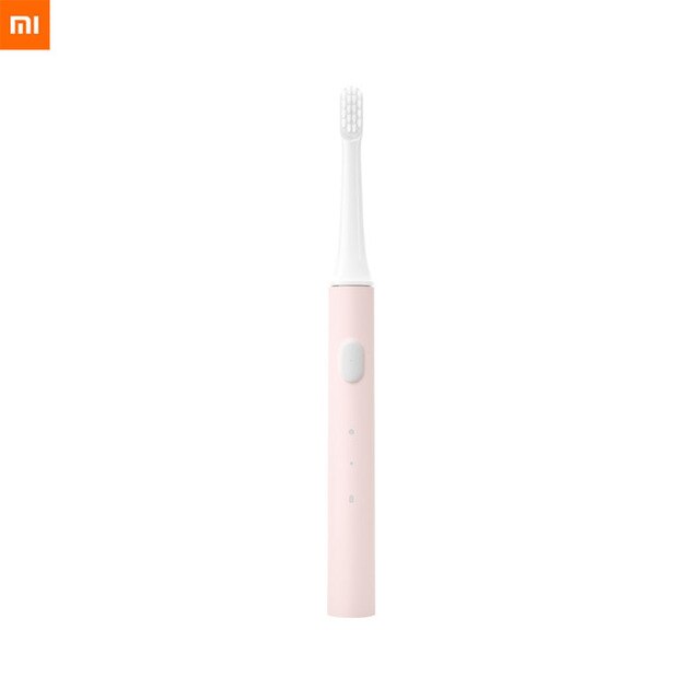 Original Xiaomi Mijia T100 Mi Smart Electric Toothbrush 46g 2 Speed Xiaomi Sonic Toothbrush Whitening Oral Care Zone Reminder: 1 pink Toothbrush