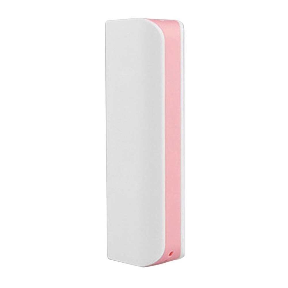 pink Power Bank Shell Free Welding USB Ports Power Bank PCB Charger Case DIY Kits Powered By 2600mAh 18650 Battery