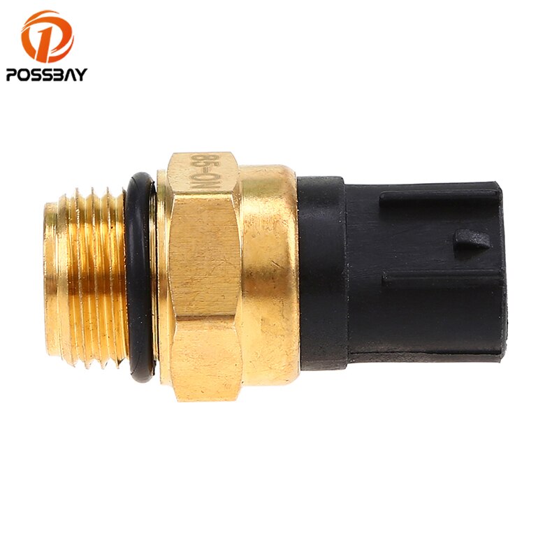 POSSBAY Motorcycle Radiator Fan Switch Thermo Switch For Suzuki Kawasaki Coolant Temperature Sensor Motorbike Accessories