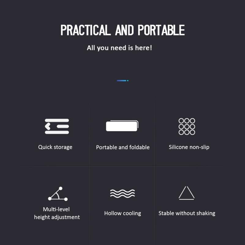 Adjustable Portable ABS Laptop Stand Foldable Support Base Notebook Stand For Lapdesk Computer Laptop Holder