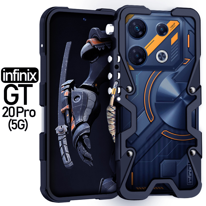 Carcasă metalică pentru infinix  gt 20 gt10 pro, cadru metalic din aluminiu, rezistentă la șocuri, pentru infinix note 30 40 pro zero 30: Bej
