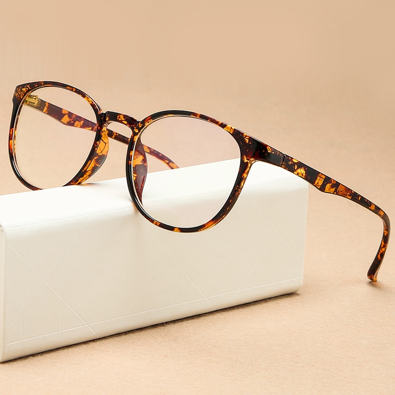 Plastic Glasses Frames Round Female Men Nerd Transparent Optical Frames Computer Glasses Frames