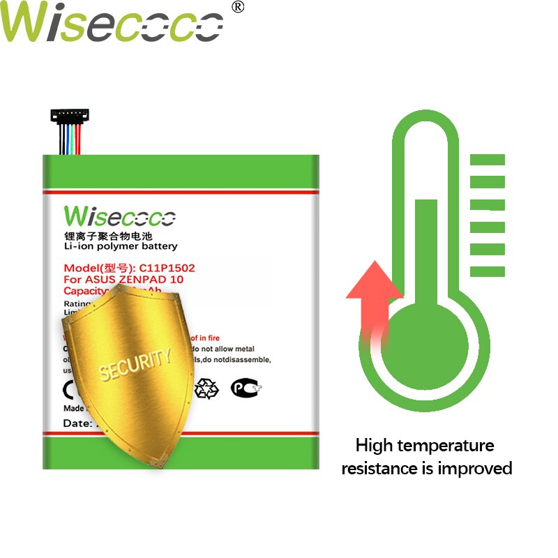 WISECOCO High Capacity C11P1502 Battery For ASUS ZenPad 10 Z300C Z300CL Z300CG Z300M P023 P01T 10.1 tools+Tracking Number