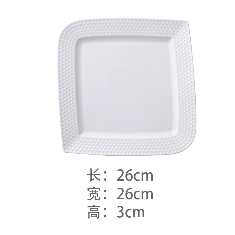 Home Kitchen Servies Pure Witte Steak Plaat Vlakke Plaat Keramische Zoete Hart Schotel: D