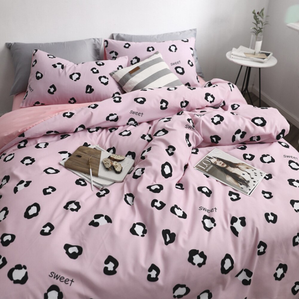 Modern Style 4pcs Flamingo Duvet Quilt Cover Pillowcases Bedding Set Single Double King Super: Dinah / 180x220cm