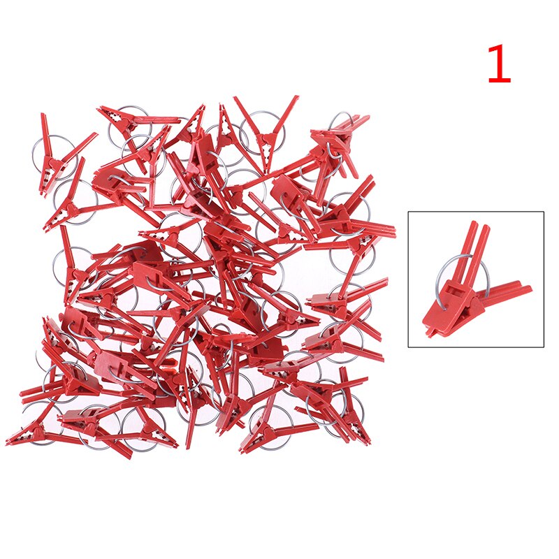 100 stuks duurzame kunststof entclips voor tuingroenten, bloemen, tomaten, wijnstokken en planten: N1