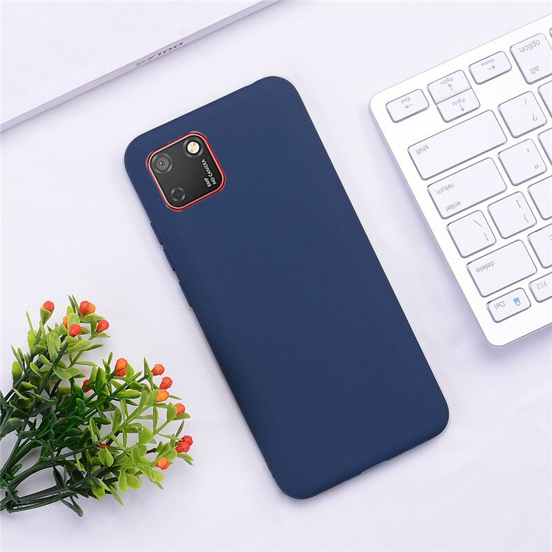 Soft Silicone Case For Huawei Y5p DRA-LX9 Case Silicone Back Cover Y5P Phone Case For Huawei Y5P 5.45 Cover Coque Fundas: 3 Red