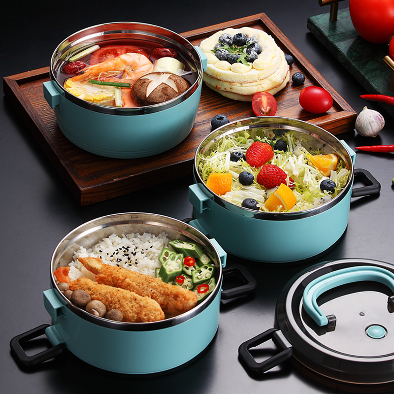 Tragbare Schule Dicht Thermische Lunchbox Für freundlicher Büro Picknick Große Lebensmittel Container einstellen Edelstahl Bento Boxs Japanischen